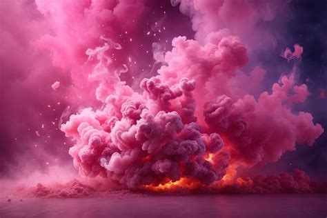 Pink Smoke Bomb Background Graphic by Forhadx5 · Creative Fabrica