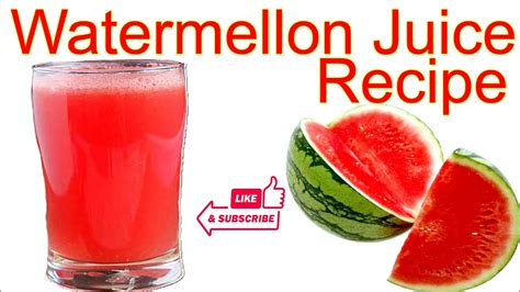 Watermelon Juice Recipe Very Healthy Recipe Please Subscribe My Channel