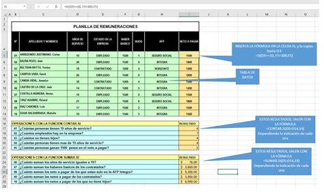 ENSEÑANZA PARA EL FUTURO EXCEL Práctica 25 y 26