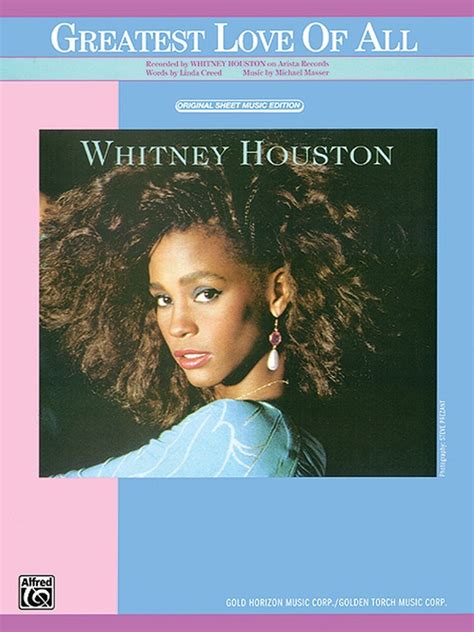 The Greatest Love of All: Piano/Vocal/Chords Sheet: Whitney Houston ...