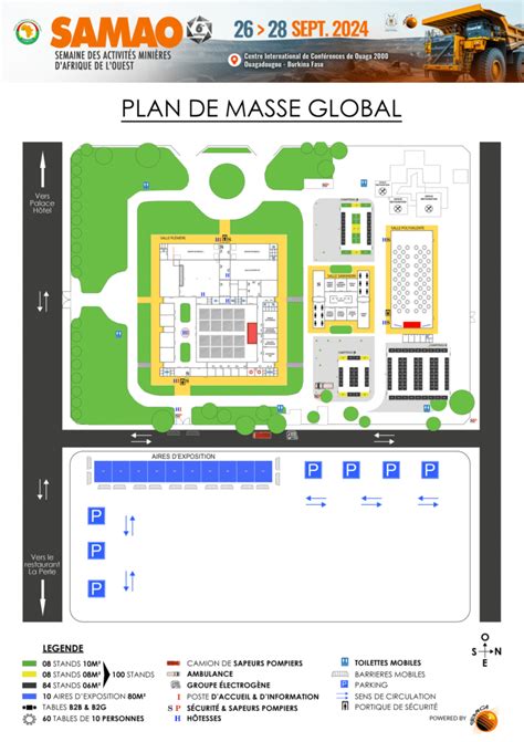 Plan de masse SAMAO Semaine des Activités Minières dAfrique de l