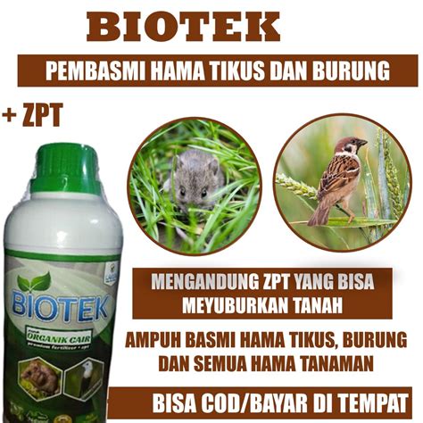 Jual Obat Biotek Pengusir Tikus Pengendali Tikus Pengendali Burung