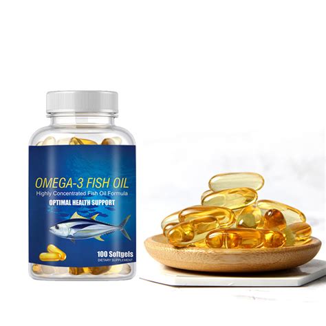 Custom Private Label Omega 3 Fish Oil Softgel Highly Concentrate Fish