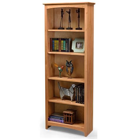 Archbold Furniture Bookcases Solid Wood Alder Bookcase With 4 Open