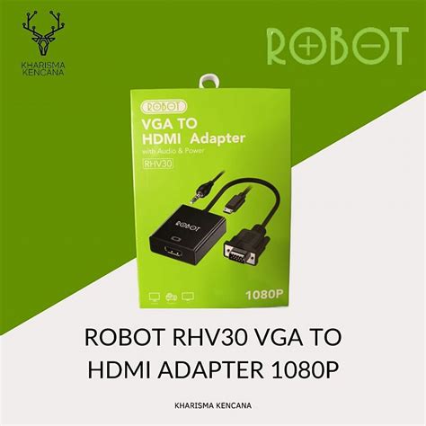 Kabel Konektor Robot Rhv Vga To Hdmi Adapter P Kharisma