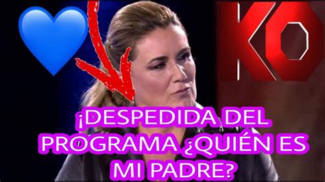 Mediaset DESPIDE a Carlota Corredera del programa QUIÉN ES MI PADRE