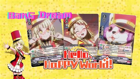 Deckprofile Vanguard V Bang Dream Hello Happy World Youtube