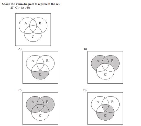 Solved Shade The Venn Diagram To Represent The Set Cn Chegg