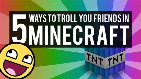 5 Ways To Troll Your Friend In Minecraft Minecraft Machinima YouTube