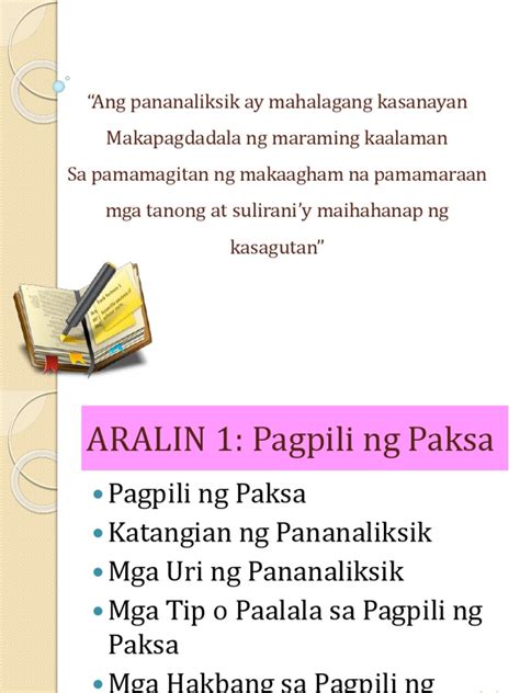 Ano Ang Mga Hakbang Sa Pagpili At Pagbuo Ng Paksa Ng Pananaliksik Depaggo