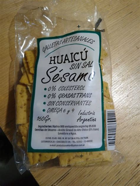 Huaincú Galletas artesanales con sésamo Review abillion