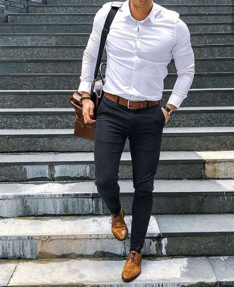 Cómo Combinar Camisas Blancas Blazer Outfits Men Stylish Mens Outfits