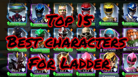 Power Rangers Legacy Wars Top 15 Best Characters For Ladder Youtube