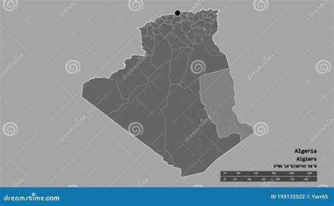 Location Of Illizi Province Of Algeria Bilevel Stock Illustration