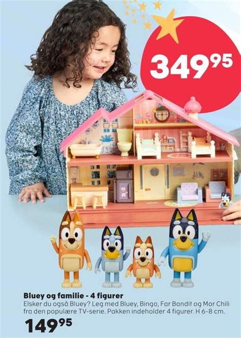 Bluey Og Familie 4 Figurer Tilbud Hos Kvickly