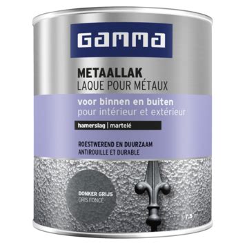 GAMMA Metaallak Hamerslag 750 Ml Donkergrijs GAMMA