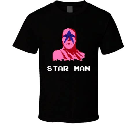 Classic Nintendo Nes Pro Wrestling Starman Video Game 2 T Shirt