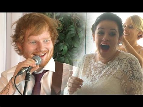 Youtube Ed Sheeran Sorprende A Pareja Cantando En Su Boda Video