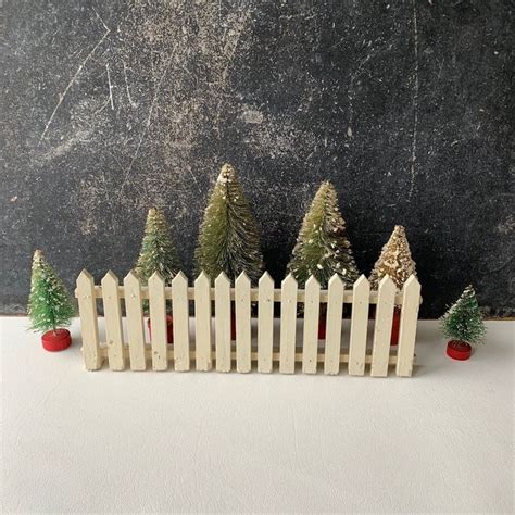 Vintage Picket Fence Christmas Tree Fence Etsy