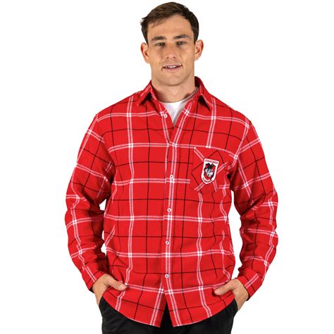 NRL Dragons 'Mustang' Flannel Shirt | Ashtabula