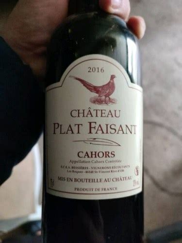 2016 Château Plat Faisant Malbec Cahors Vivino US