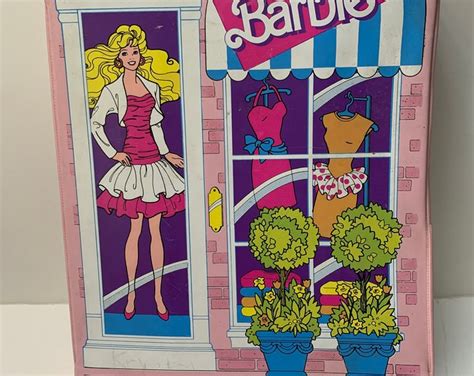 Vintage 1980s Barbie Carry Case Etsy