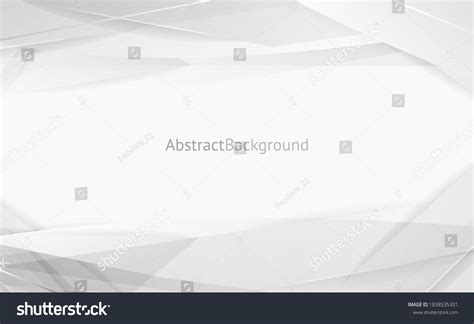 Vector Abstract Gray Geometric Banner White Stock Vector Royalty Free