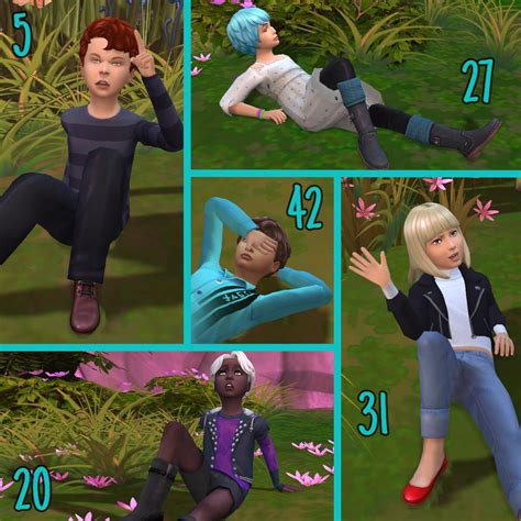 Kids On The Ground Pose Pack Screenshots The Sims 4 Mods Curseforge