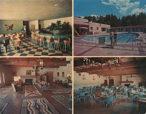 Kachina Lodge and Motel Taos, NM Large Format Postcard