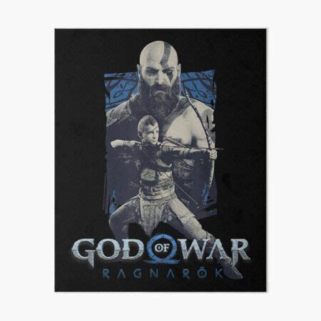 "God of War_ Ragnarok Bow and Arrow Kratos and Atreus " Art Board Print ...