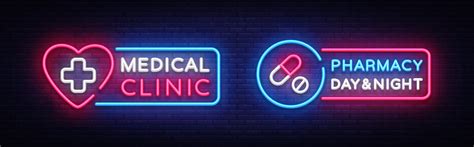 Signboard Pharmacy Night Vector Images (59)