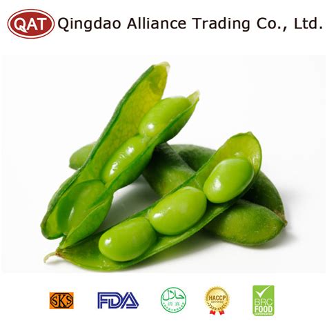 Iqf Frozen None Gmo Soybean Edamame With Haccp Brc Certification In