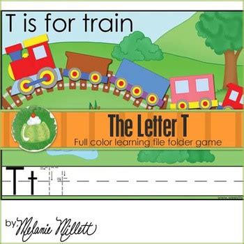 T is for Train File Folder Game by Melanie Millett | TpT