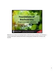 Chapter 3 Slides PDF With Notes Pdf Foundations Of Biochemistry