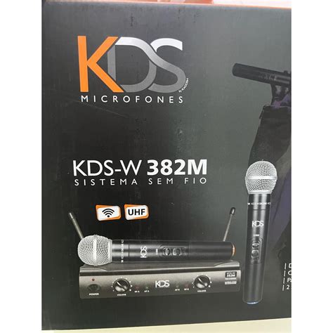 Microfone Kadosh Sem Fio Duplo De M O Uhf Kds W M Loja De