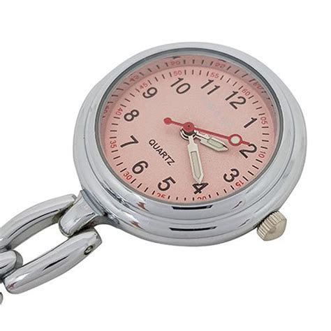 Pink Fob And Co Chain Nurses Fob Watch