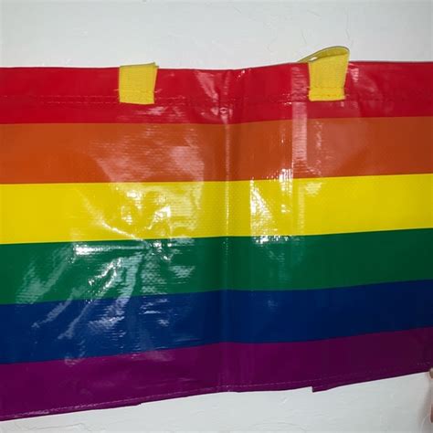 Ikea Bags Ikea Kvanting Rainbow Pride Multicolored Bag Poshmark