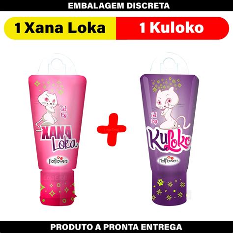 Kit Sex Shop Lubrificante Xana Loka Excitante Kuloko