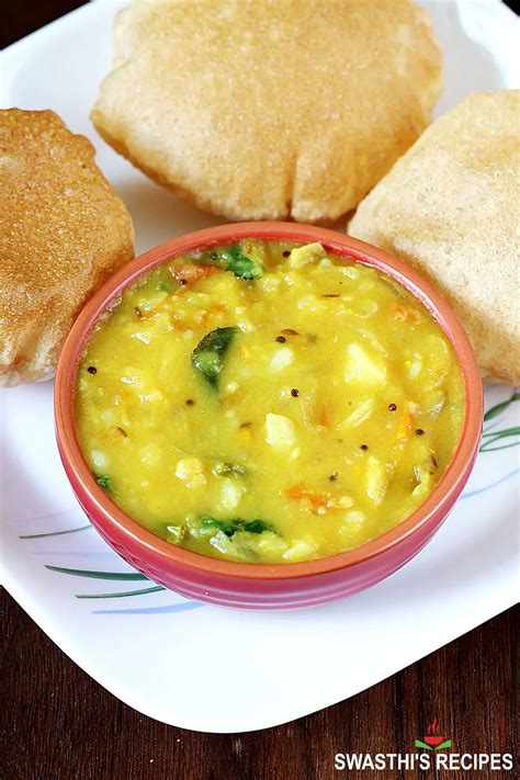 Poori Masala Poori Curry Swasthi S Recipes