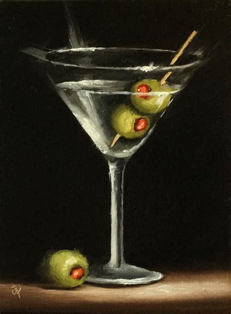 Martini With Olives Still Life Artfinder