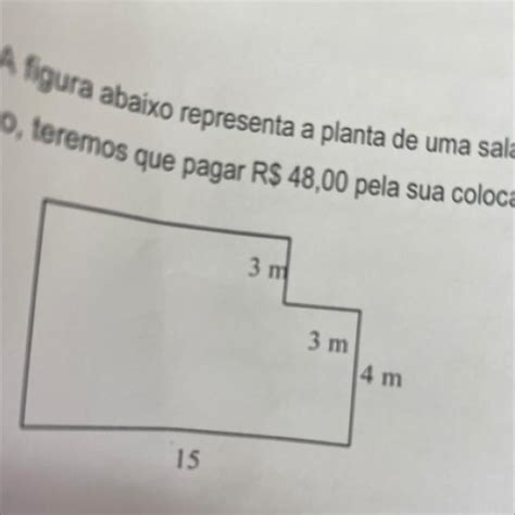 6 A Figura Abaixo Representa A Planta De Uma Sala Que Queremos Forrar