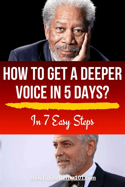 How To Get A Deeper Voice In 5 Days In 7 Easy Steps How To Sing