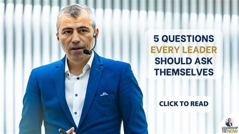 5 Questions Every Leader Should Ask Themselves