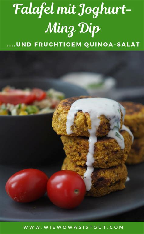 Falafel Mit Joghurt Minz Dressing Und Fruchtigem Quinoa Salat