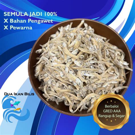 Ikan Bilis Halus Local Tempatan Premium Halus No Kopek Gred 5a Dried