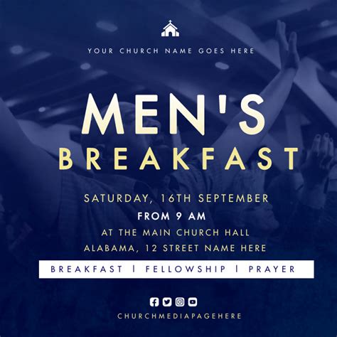 Mens Fellowship Template Postermywall