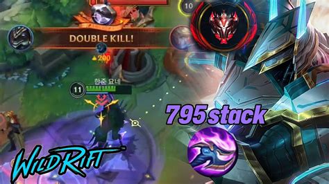 Wild Rift Nasus 795 Stack Nasus Vs Gwen Baron Lane Season 13