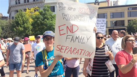 Hundreds Attend Families Belong Together Protest In Rosa Parks Circle