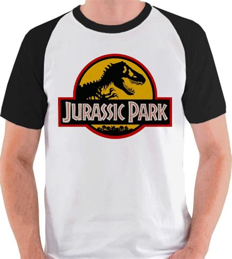 Camiseta Jurassic Park Logo T Rex Dino Camisa Blusa Raglan R 3990 Em Mercado Livre