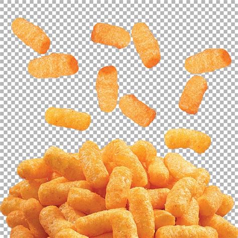 Chips De Hojaldre De Queso Psd Transparentes En Un Fondo Aislado